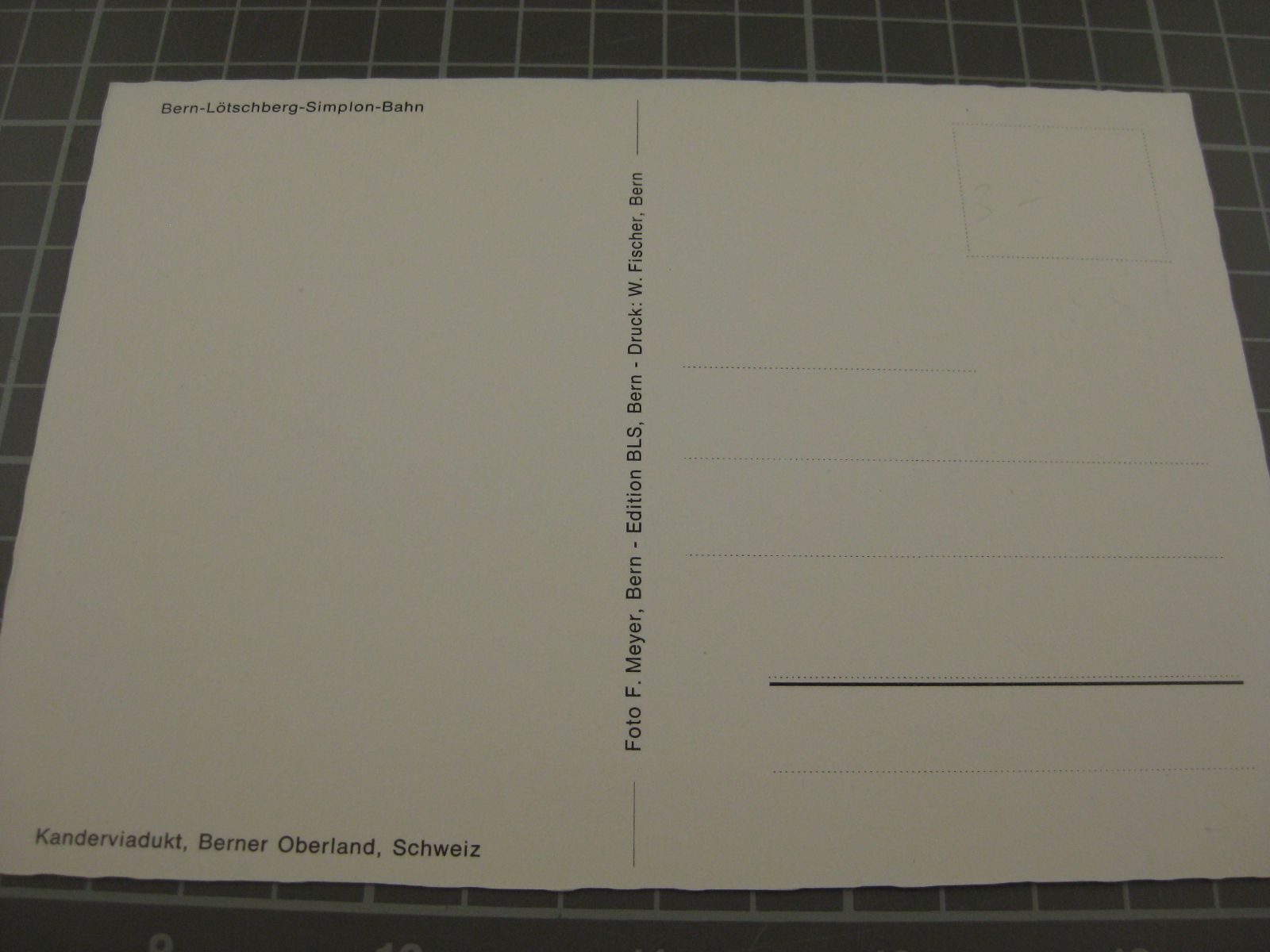 Cartoline postali: Kanderviadukt mit BLS Zug – Usato da Malters venduto da Marosko 1