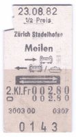 Billette Zürich Stadelhofen - Meilen