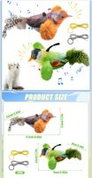 2er Set Katzenspielzeug Plüsch Vögel 🐈🐈‍⬛