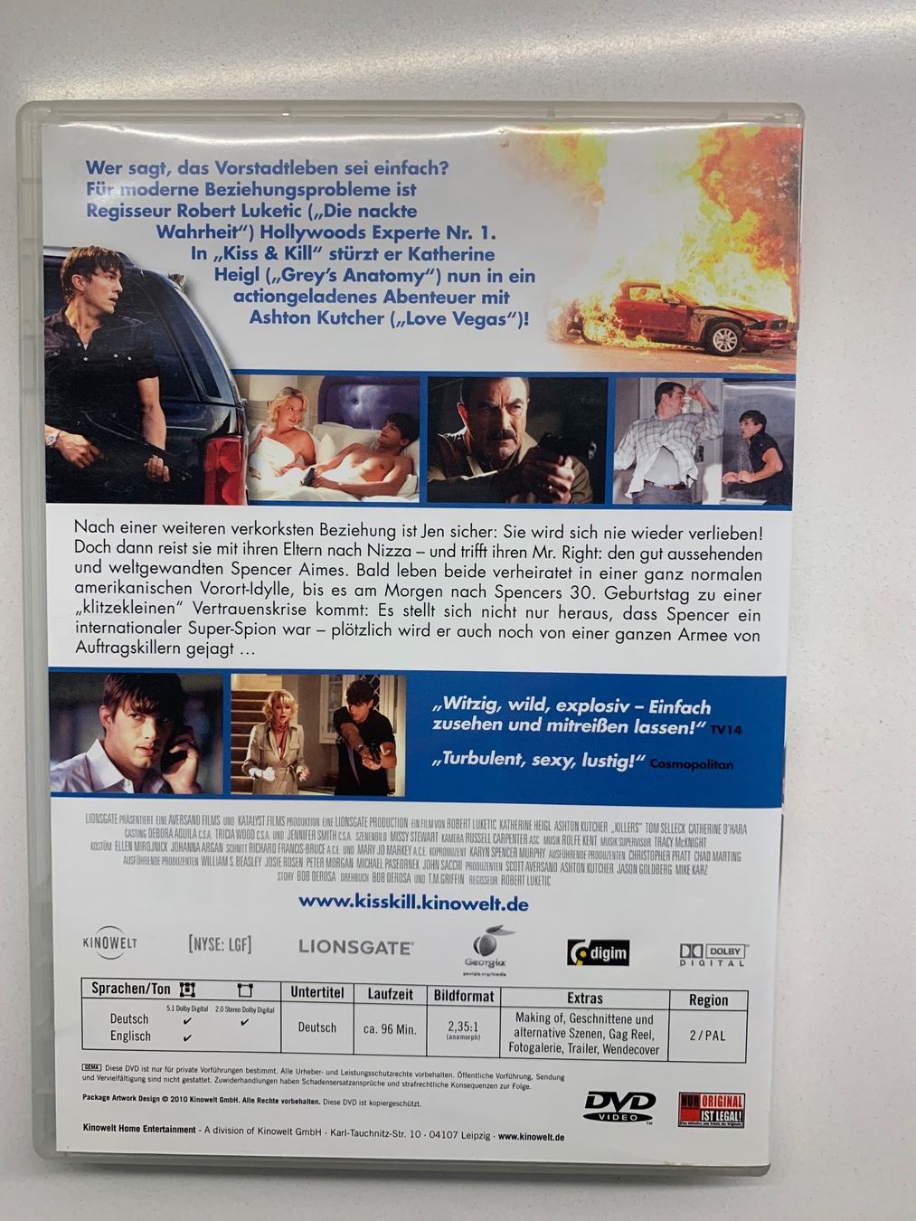 Tutti i DVDs: DVD Kiss&Kill – Usato da Zug venduto da celinaweiss 1