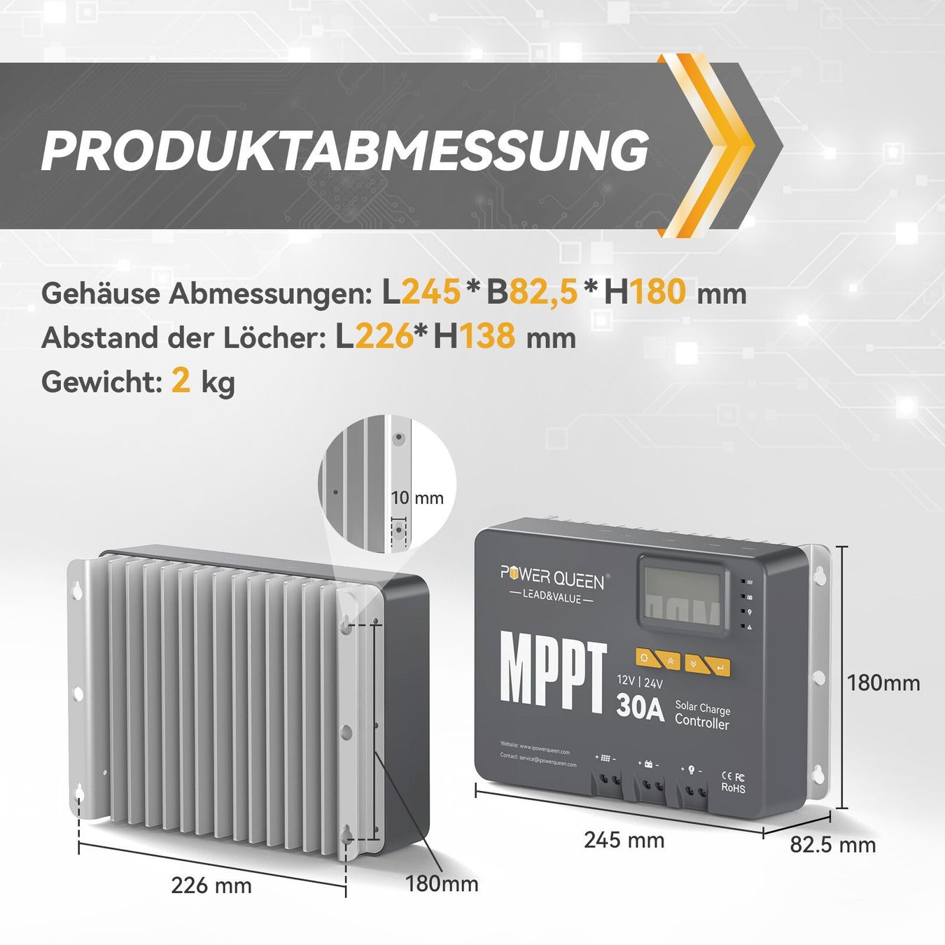 Dispositivi a energia solare: Power Queen MPPT 12/24V 30A – Nuovo e nell'imballaggio originale da Bottighofen venduto da zaap 1