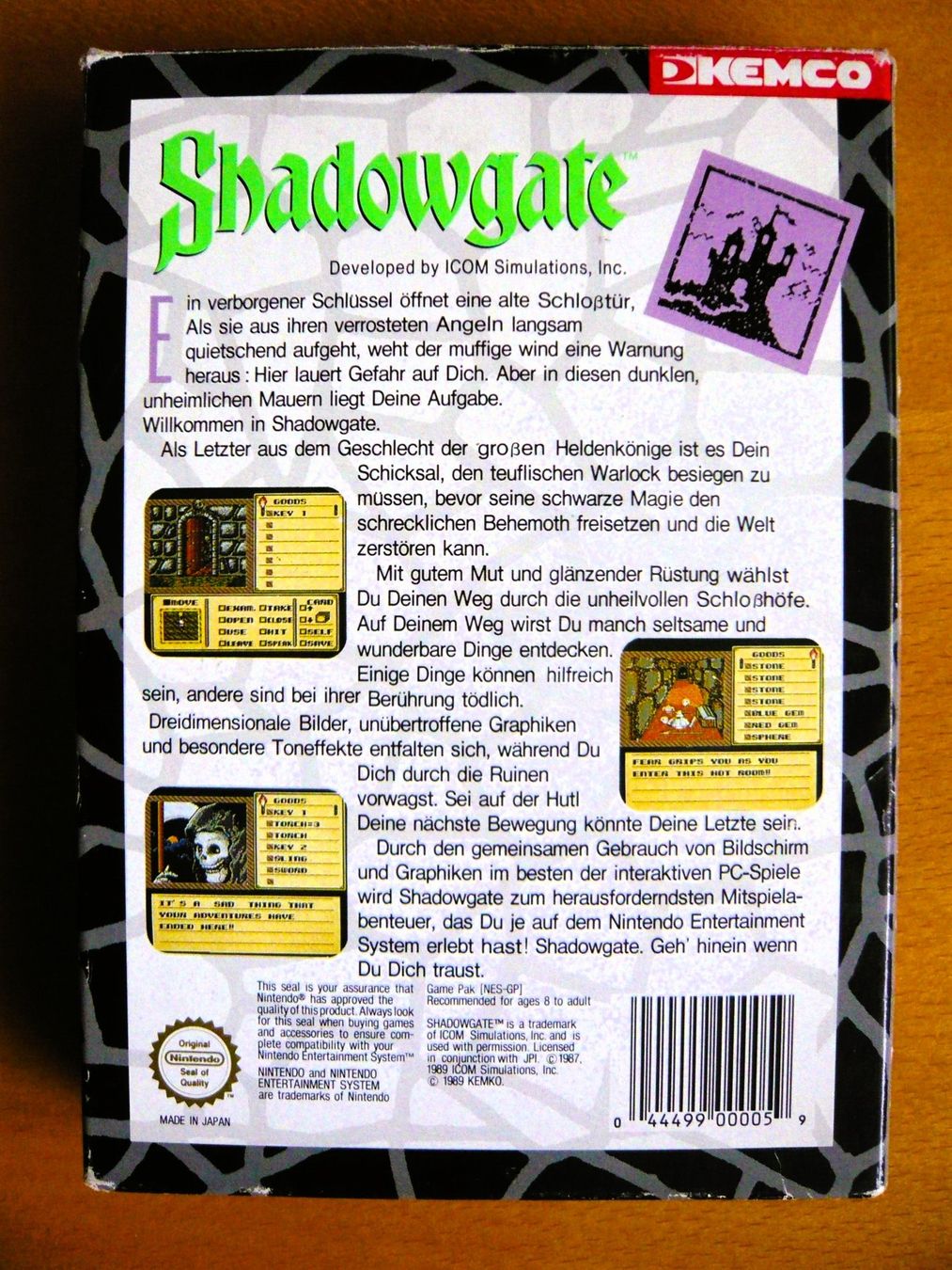 Nintendo Giochi: NES : Shadowgate, CIB, Très Bon état ! – Usato da Onex venduto da Jaguar1986 4