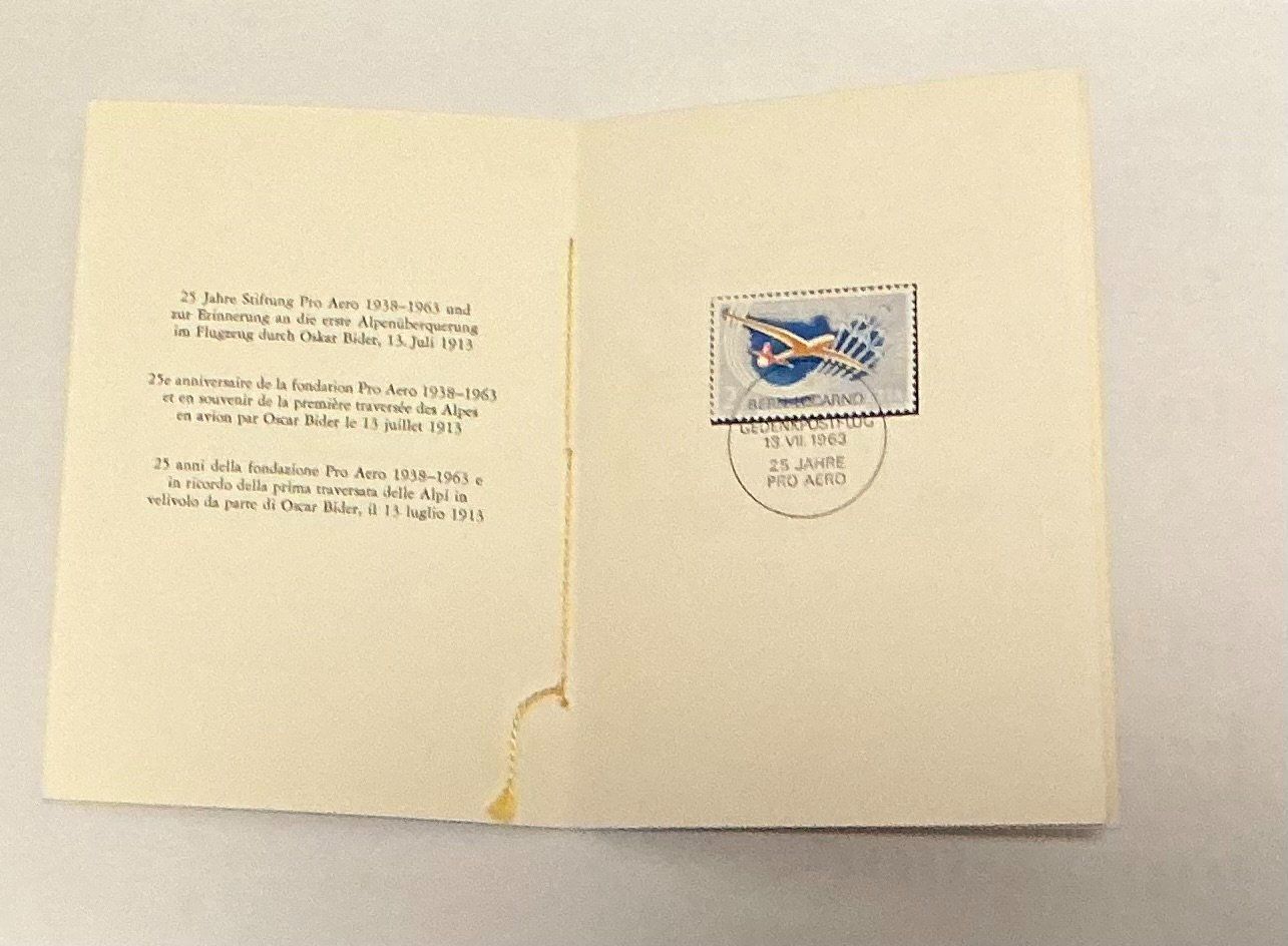Tutti i francobolli: CH Pro AERO Briefmarkenheftchen 1963 – Usato da Koblenz venduto da Markenhimmel
