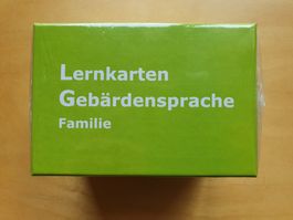 Lernkarten Gebärdensprache DSGS Familie
