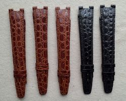 5 x Uhrenband PIERRE CARDIN, braun und schwarz (18 mm)