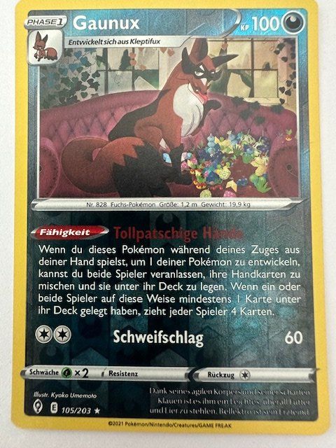 Pokémon Carte collezionabili: Gaunux - Reverse Holo - Pokemon – Nuovo (secondo la descrizione) da Nussbaumen AG venduto da Pika-Shop