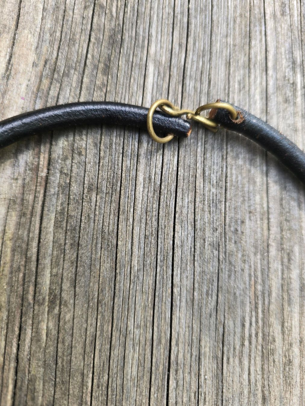 Catenine: Schmuck: Collier Leder mit Keramikanhänger – Usato da Romanshorn venduto da Rachacha 2