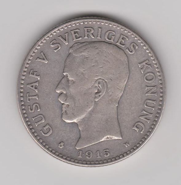 Tutti le monete: Schweden 2 Kronor 1915 W Gustaf V – Usato da WilSG venduto da Wil10