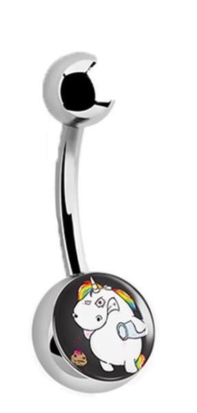 Gioielli per piercing: Pummeleinhorn Bauchnabelpiercing - Glitzer Piercing – Nuovo e nell'imballaggio originale da Buchs SG venduto da Billikatze5