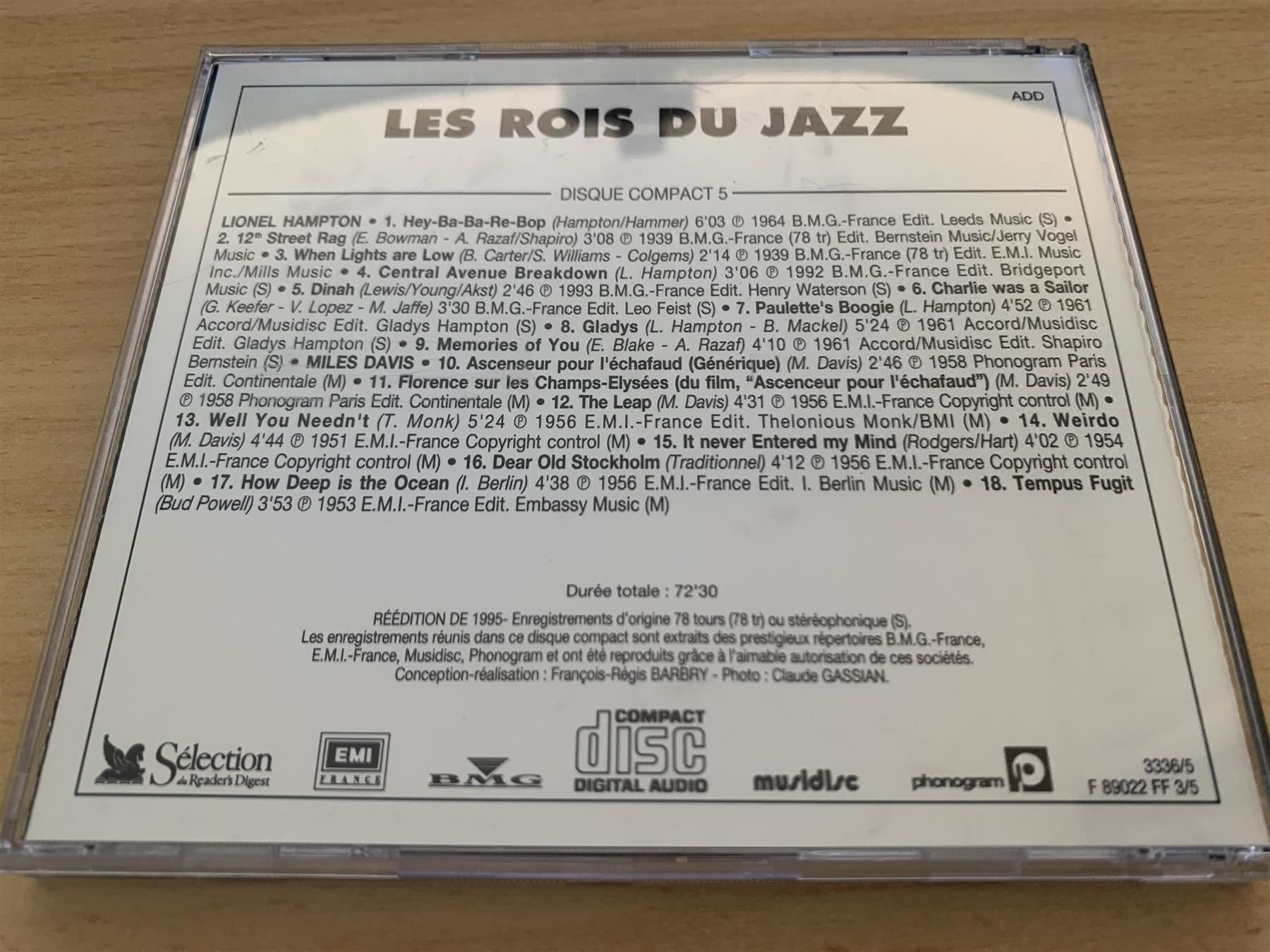 CD: Les Rois Du Jazz - 5 CD – Usato da Rikon im Tösstal venduto da Alpenmutz 4