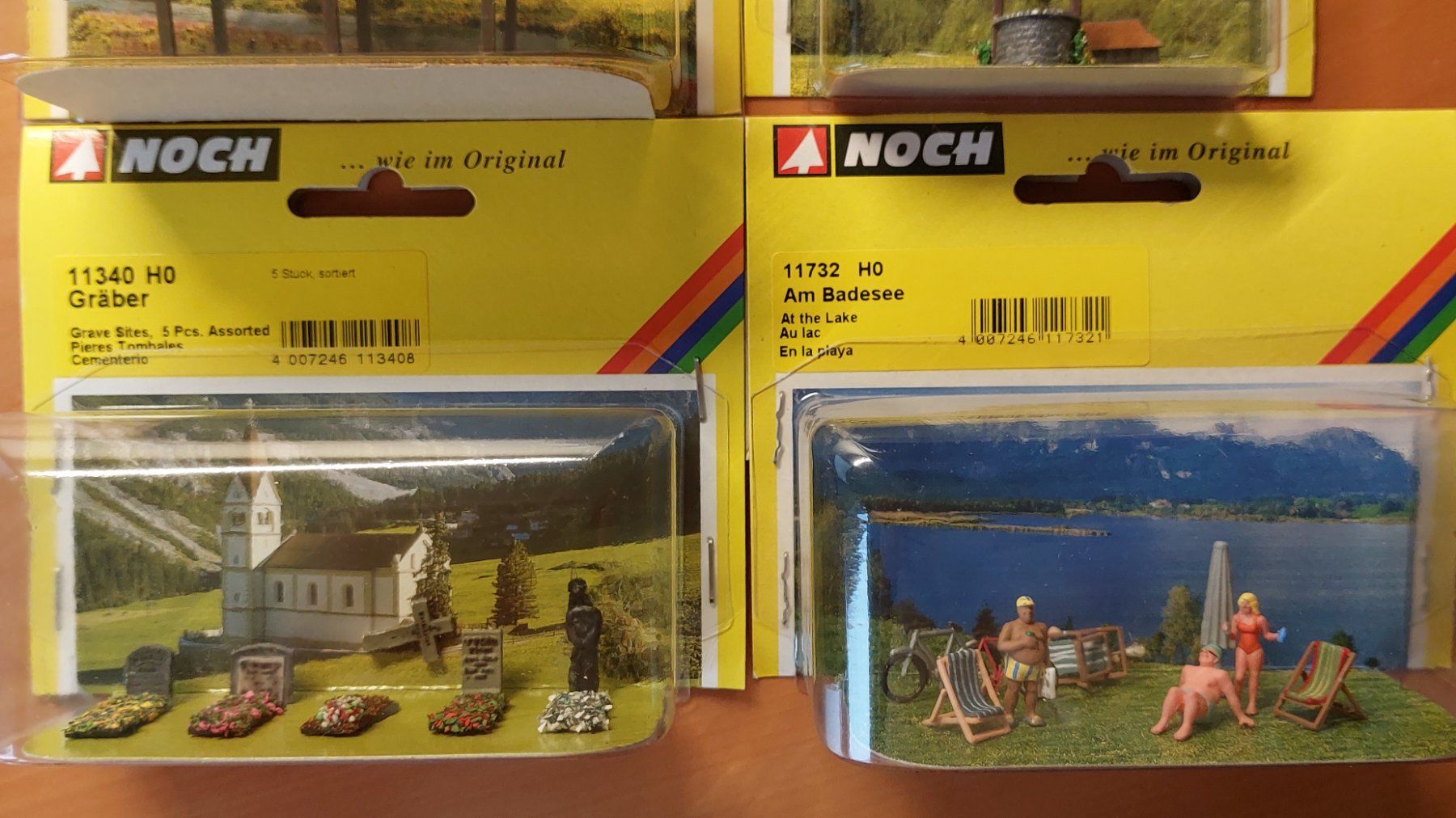 Noch Modelleisenbahnen: NOCH - 4 Mini-Dioramen "Freud & Leid" - 1:87 – Neu und originalverpackt aus Rotkreuz von MOBAHN-1zu87 5