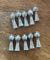 Perlen / Bastelperlen Metall Kegelform, 10 Stück