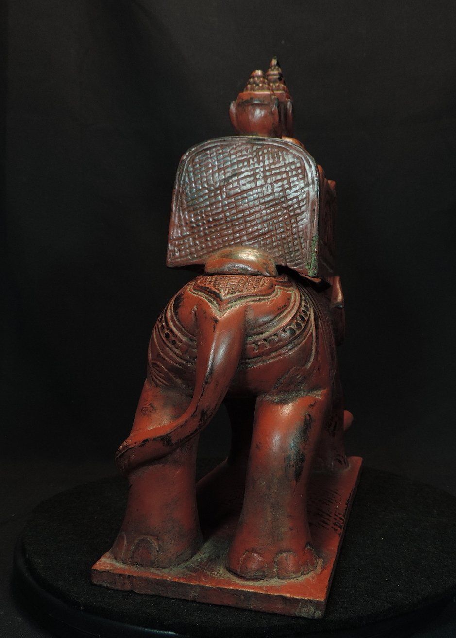 Figuren: alte Elefantenfigur mit Reitern aus Myanmar – Gebraucht aus Duggingen von roterbambus 3