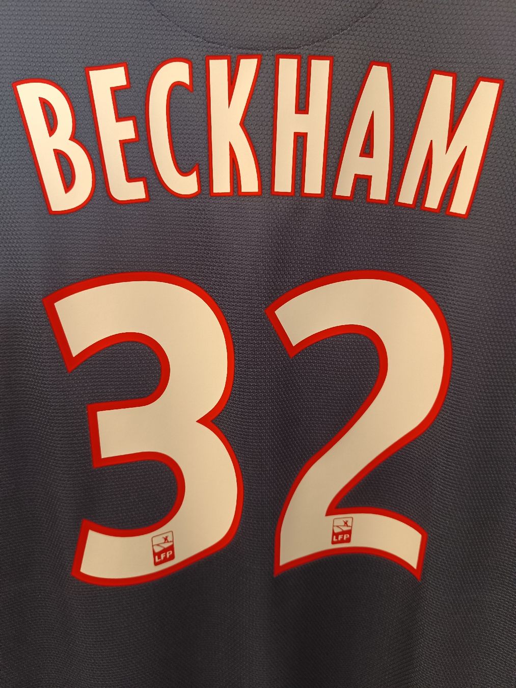 Nike Canottiere & Pantaloni: BECKHAM #32 Original PSG 2012-13 Home Trikot – Usato da St-Léonard venduto da SwissDealsJersey 3