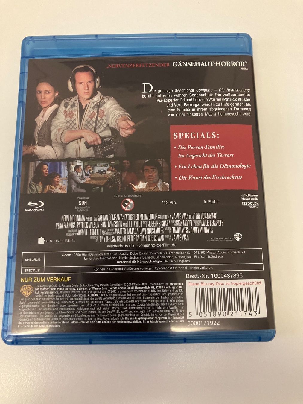 Tutti i DVDs: Conjuring - Die Heimsuchung (2013) Blu-ray – Usato da Arbon venduto da Sugofresser 1
