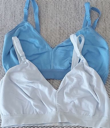 Lot de deux brassières S coton
