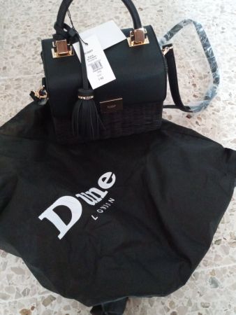 Dune 793 DAISYY Sac à main noir avec détails tressés neuf