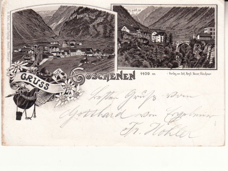 Cartoline postali: Göschenen 1897 – Usato da Bürglen TG venduto da StampGraf