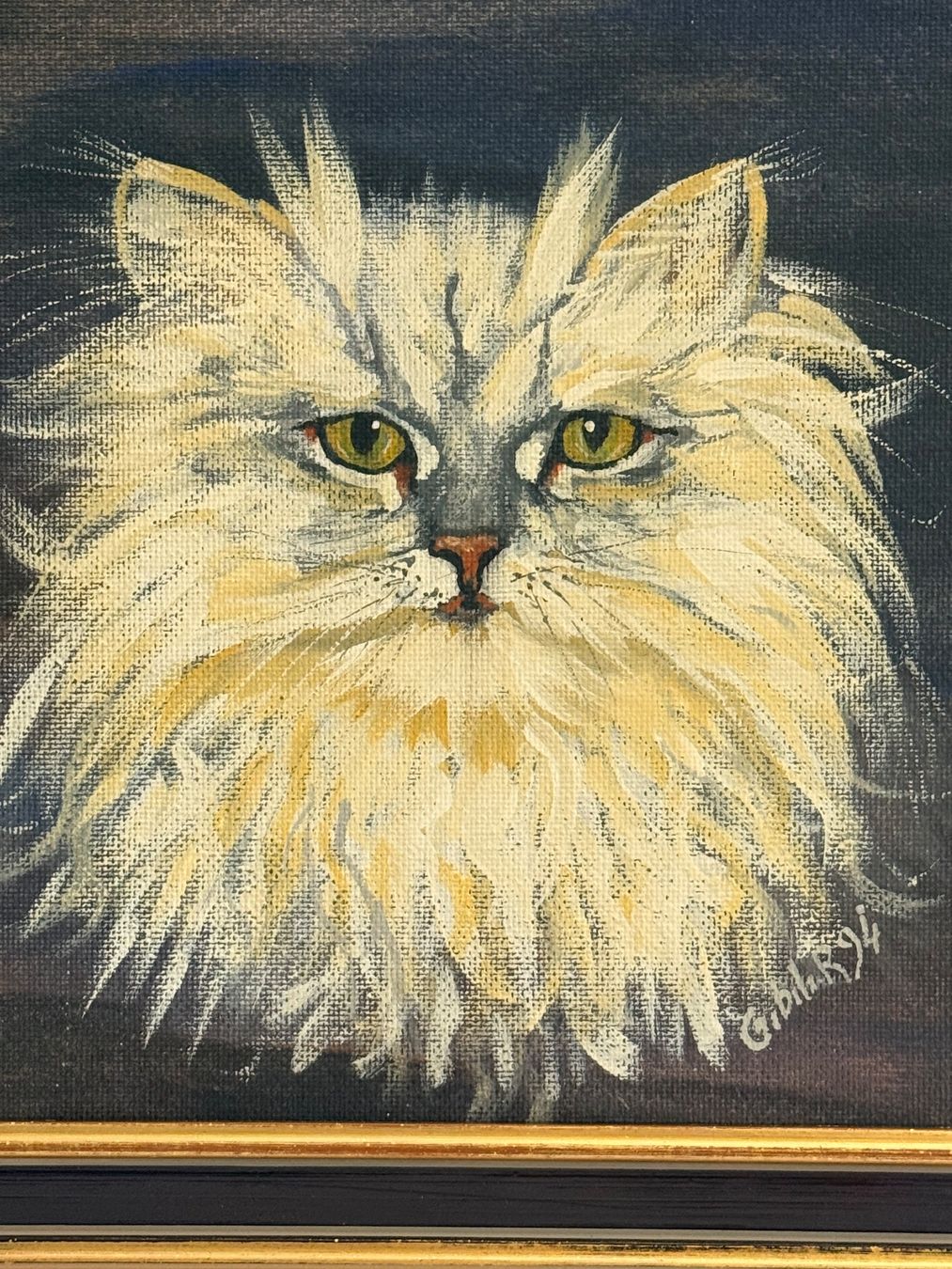 Dipinti: Signiertes Katzenbild – Ölgemälde – Usato da Solothurn venduto da NUVICO 3