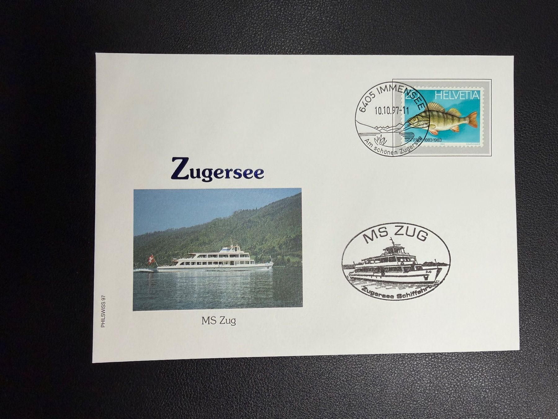 Tutti i francobolli: Schweizer Schiffspost Zugersee MS Zug 1997 – Usato da oberrüti venduto da jeanmei