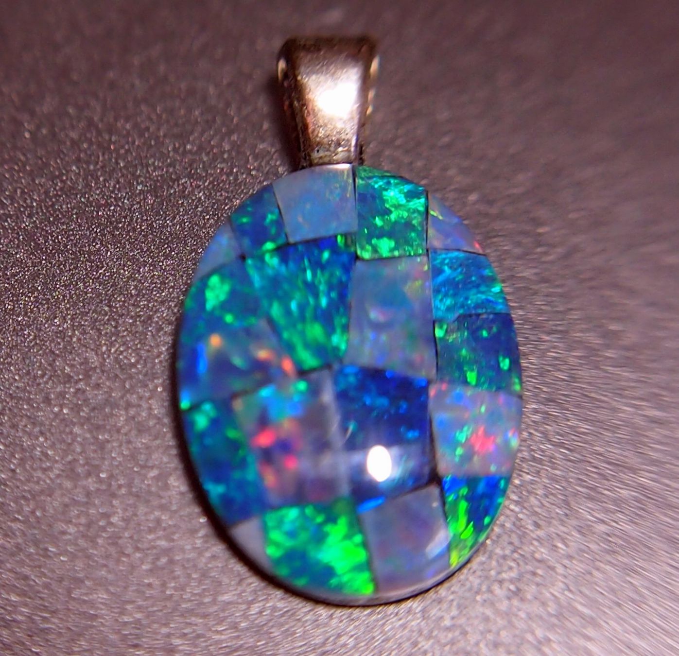 Pietre preziose: 8 CTS QUALITY STUNNING MOSAIK-OPAL AAA – Nuovo e nell'imballaggio originale da Reinach BL venduto da Marblue 3