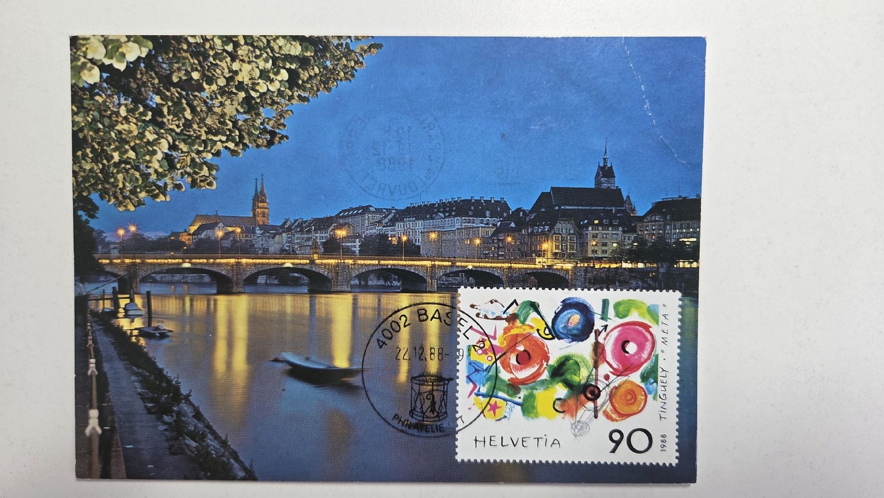 Tutti i francobolli: 1988 FDC Maximumkarte Tinguely  – Usato da Arni AG venduto da Moth68