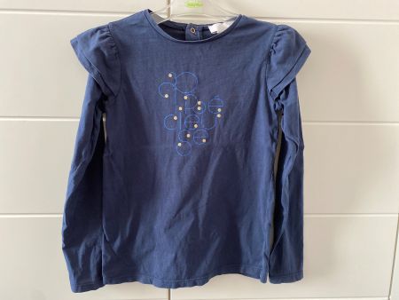 Langarm Shirt, Jacadi, Gr.10 Jahre (140), dunkelblau