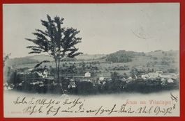 Gruss aus Weisslingen 1900 - mit UPU-Frankatur