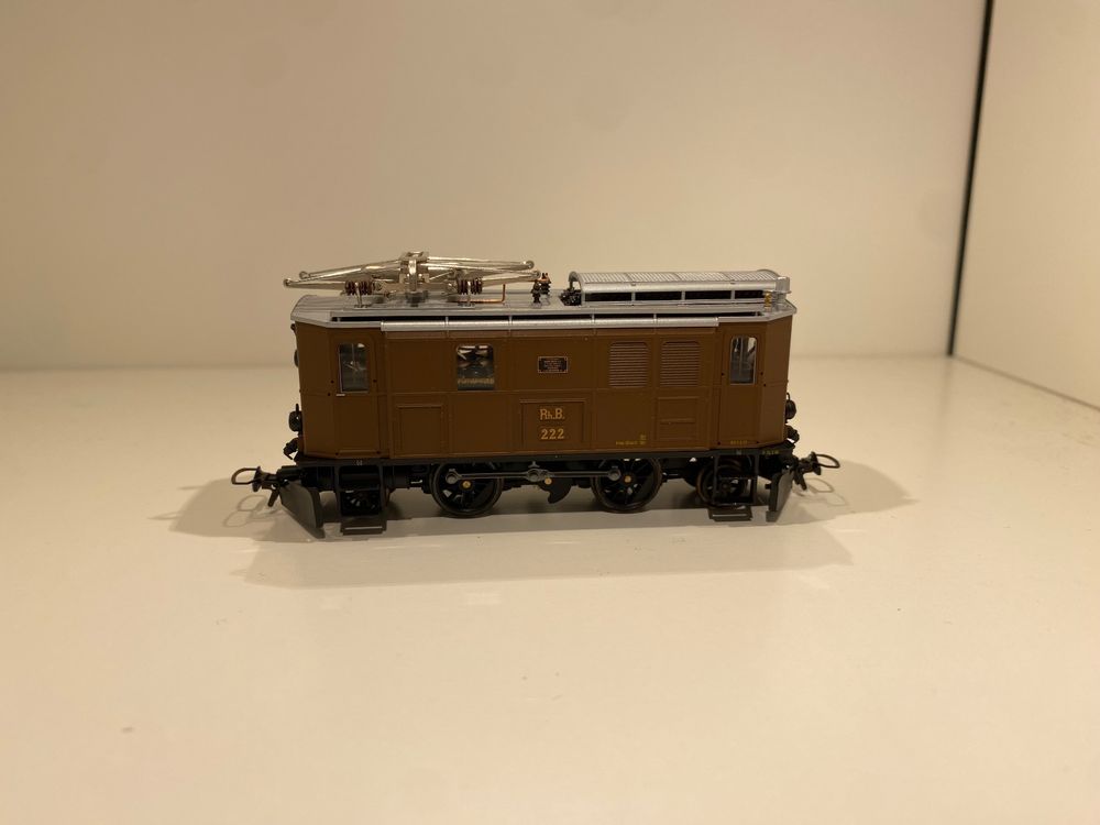 Bemo Modelleisenbahnen: BEMO 12 RhB Ge 2/4 222 – Neu (gemäss Beschreibung) aus Wettingen von Moba.Blum
