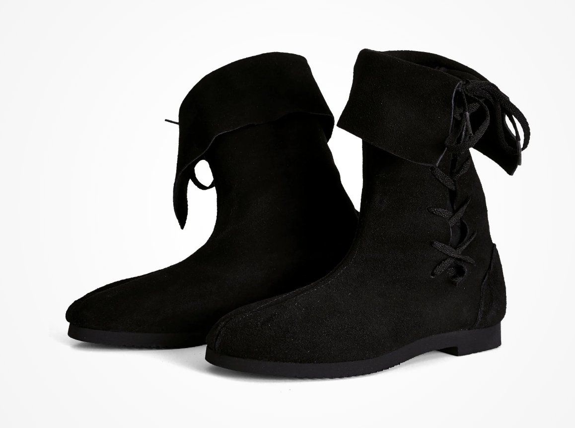 Herrenschuhe: Bottes à manchettes noires – Neu (gemäss Beschreibung) aus La Praz von Yenapas6