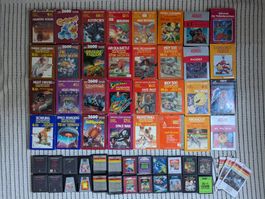 Atari 2600 Spielesammlung mit 56 Modulen / 32 CIB + 24 loose