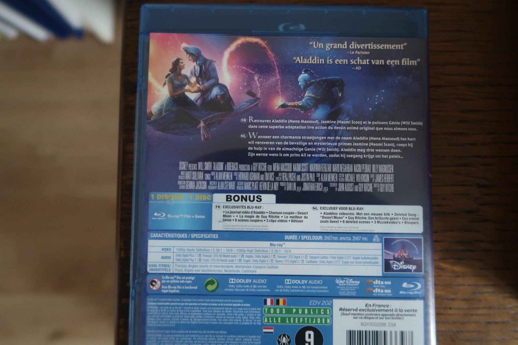 Tous les DVDs: Blu-ray ALADDIN   Français Anglais – D'occasion à Porrentruy par tupatup 7