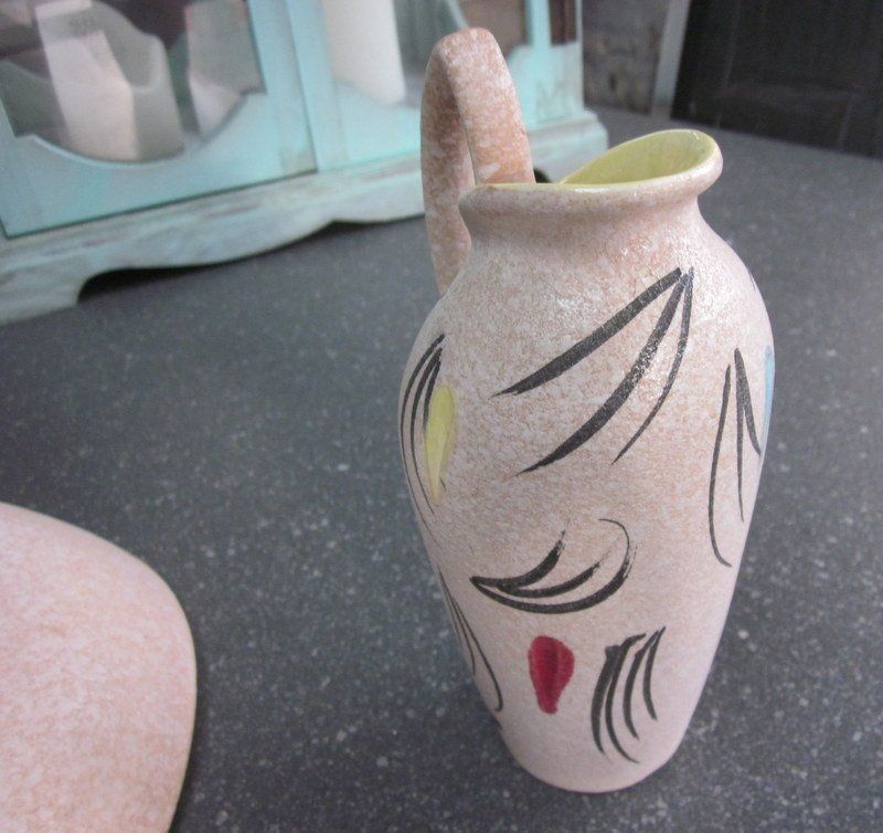 Schalen: Mid Century Set, Schale + Vase, Foreign/Scheurich, 50/60er – Gebraucht aus Bischofszell von raika 5