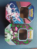 2 Boîtes métal Pokémon avec jetons et dés 