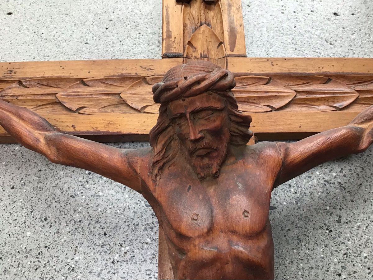 Statuette: Crucifix en bois – Usato da Val-d'Illiez venduto da bubulgum21 3