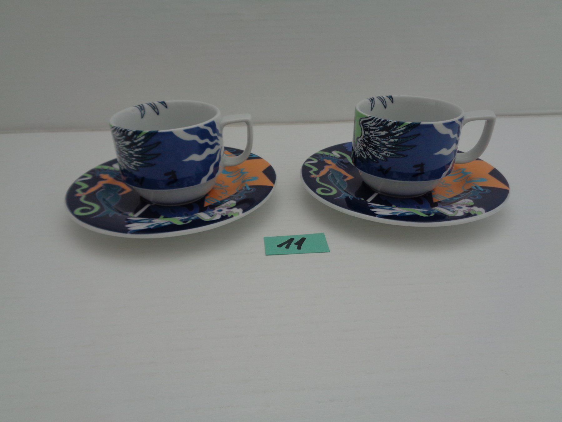 Bopla Tasses: 2 Kaffeetassen mit Unterteller Bopla Langenthal – D'occasion à Chur par omonia
