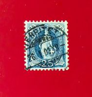 STEHENDE HELVETIA 73D VOLLSTEMPEL TERRITET MONTREU VAUD 1901