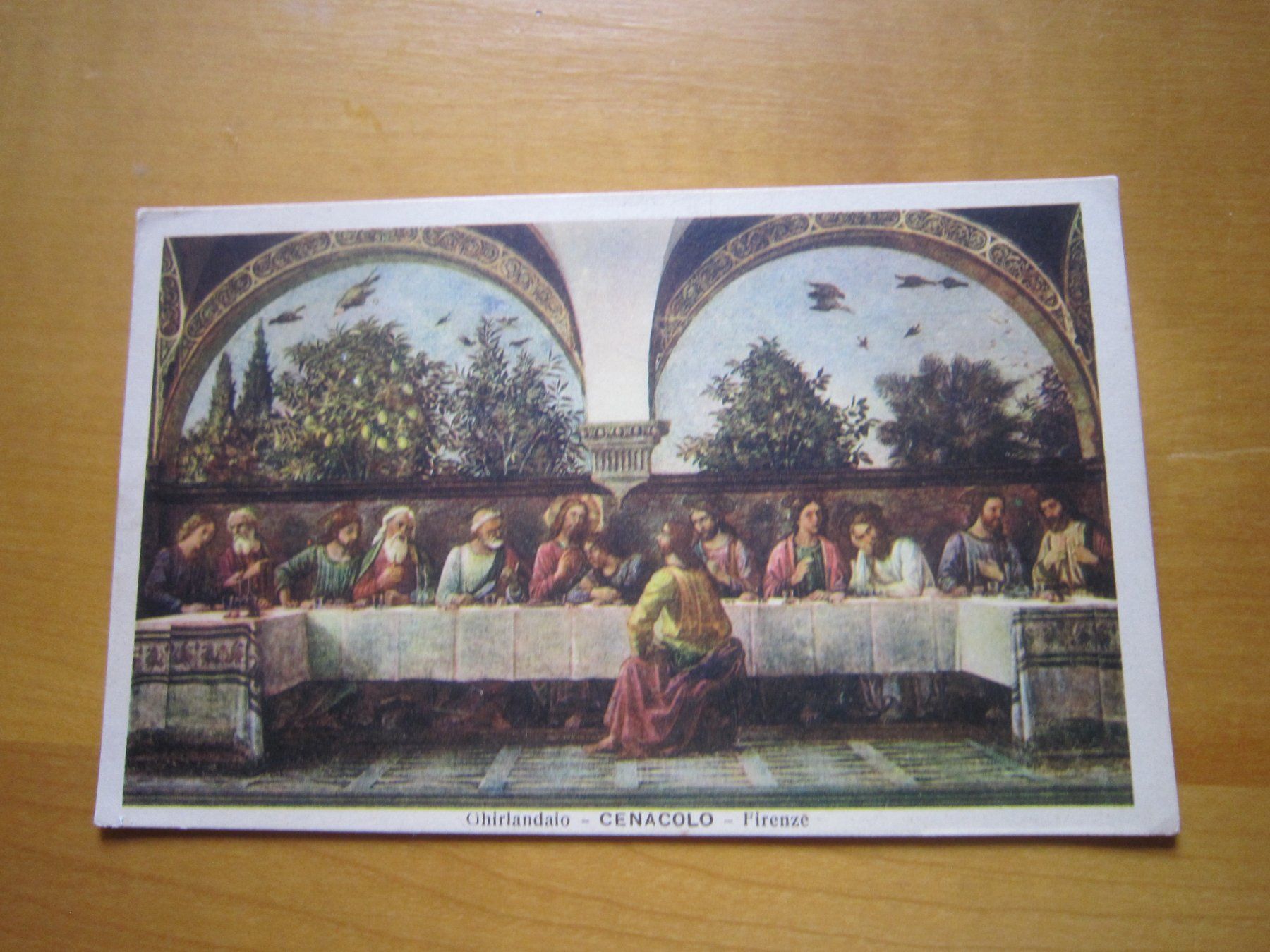 Ansichtskarten: No 17 Postkarte Cenacolo Firenze – Gebraucht aus Gordola von Polentaefung