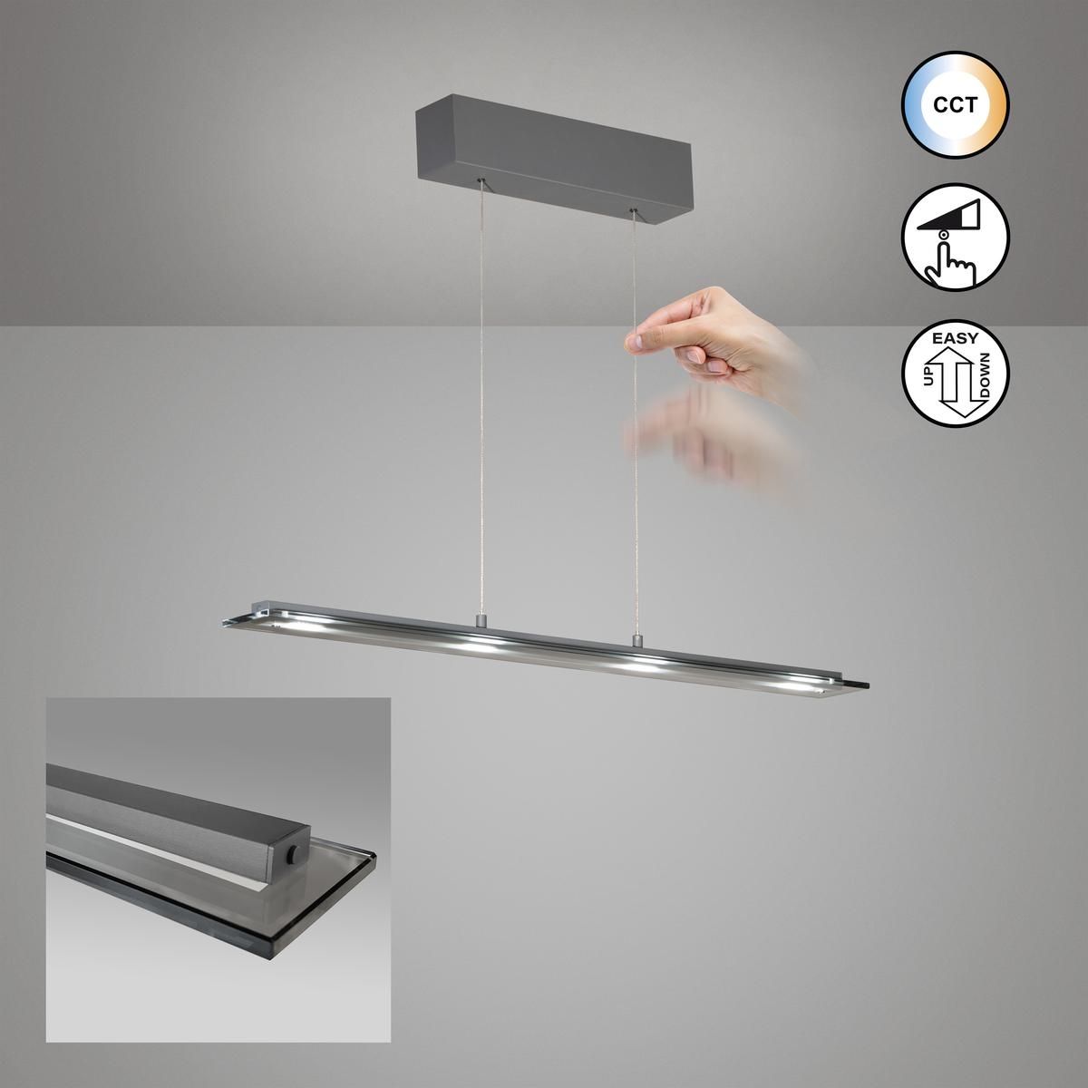 Lampadari & plafoniere: LED Pendelleuchte, Dimmer, 88 cm x 9 cm – Nuovo (secondo la descrizione) da Kreuzlingen venduto da Smart-Light