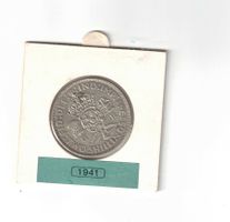 2 Schilling 1941 , George VI, Silber