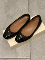 Black leather ballerinas Heyraud Paris size 38