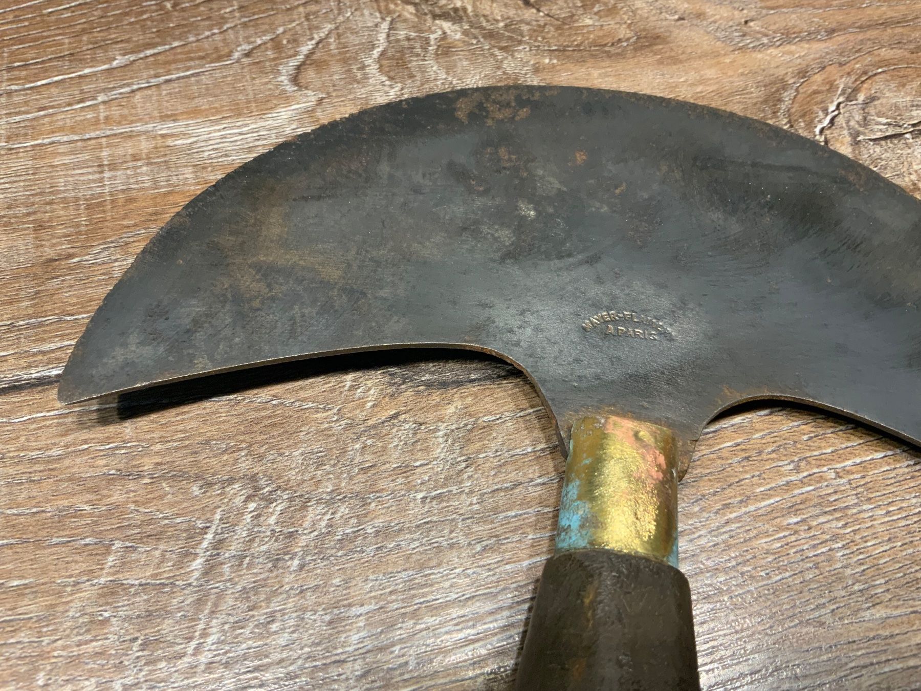 Alle Werkzeuge: Antikes Ledermesser Halbmond – Gebraucht aus Willisau von Minali 3