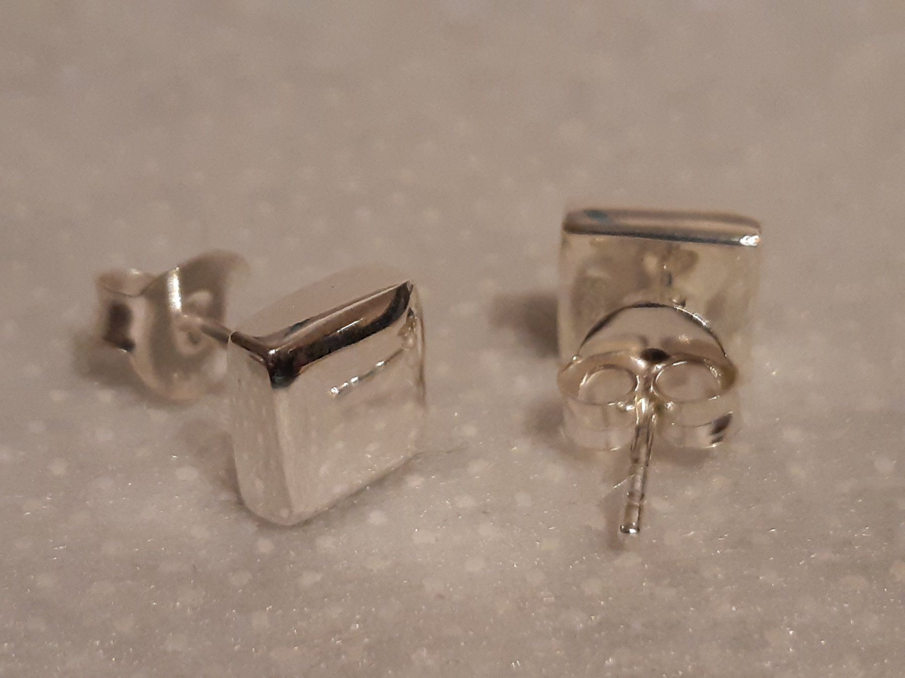 Orecchini pendenti & Orecchini a lobo: Ohrstecker Sterling Silber 925 - Square – Nuovo e nell'imballaggio originale da Einsiedeln venduto da My__Way 1