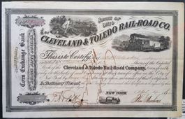 Aktie: The Cleveland & Toledo Rail-Road Co. 1862