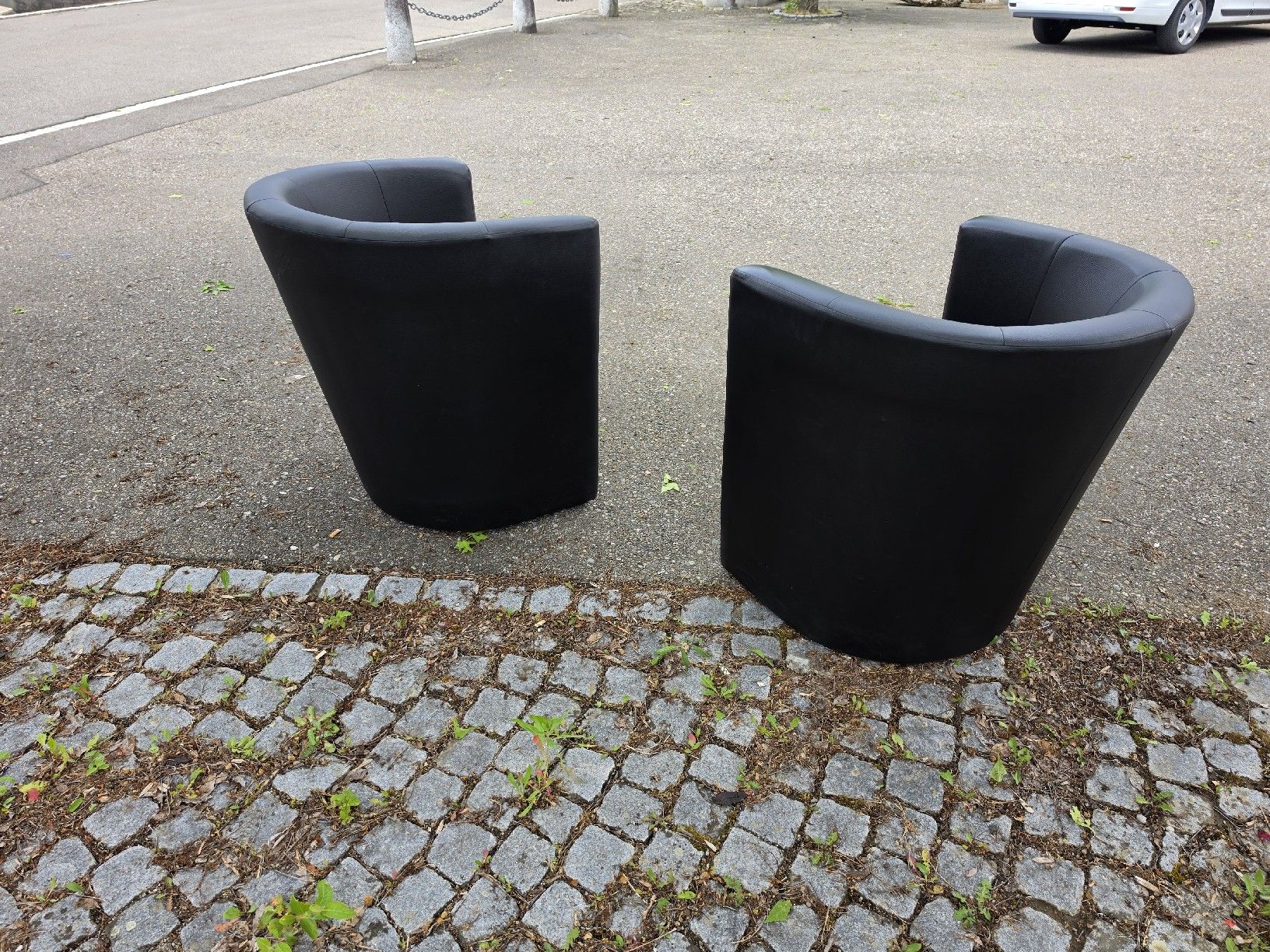 Poltrone: 2x Sessel Schwarz Kunstleder, moderne Sitzmoebel  – Usato da Mettlen venduto da elios0888 5