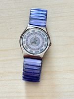 Swatch Armbanduhr  violett Zifferblatt gebrauchter Zus