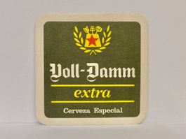 Bierdeckel VOLL-DAMM EXTRA CERVEZA Bier Untersetzer Vintage