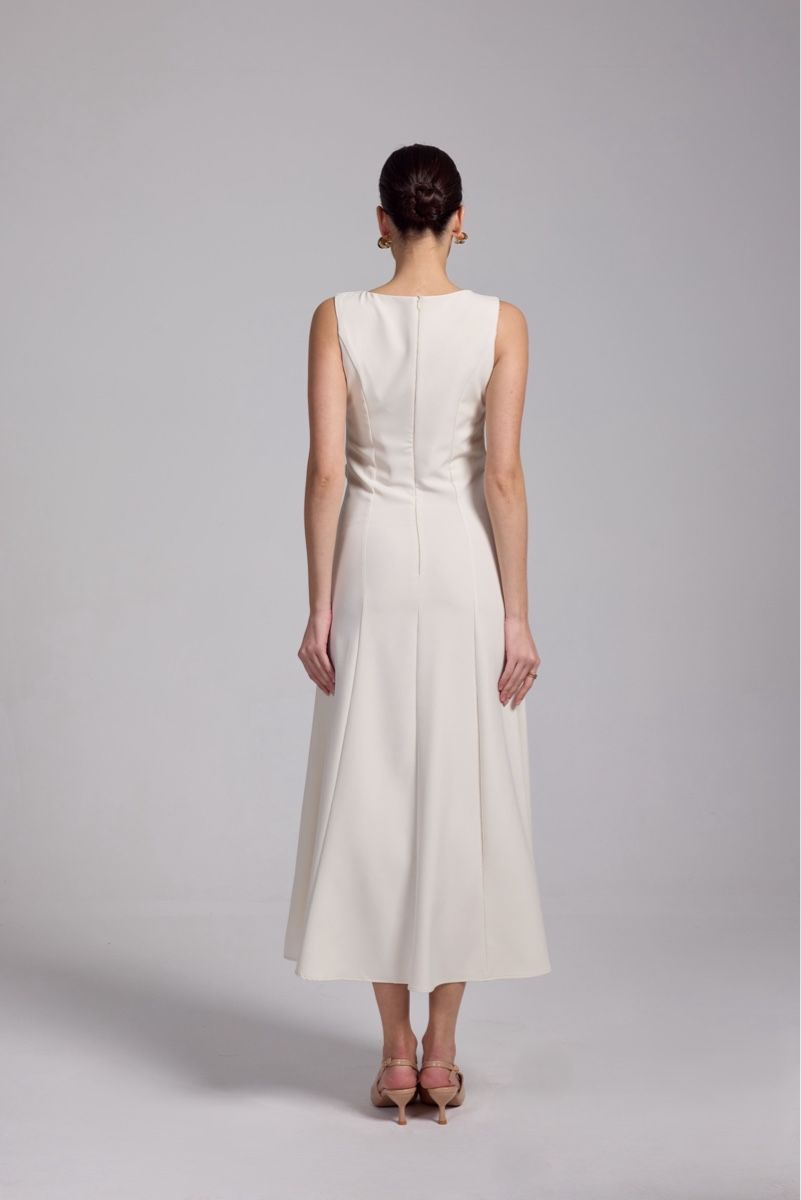 Zara Kleider: Zara ivory midi dress – Neu und originalverpackt aus Zürich von ralm 1