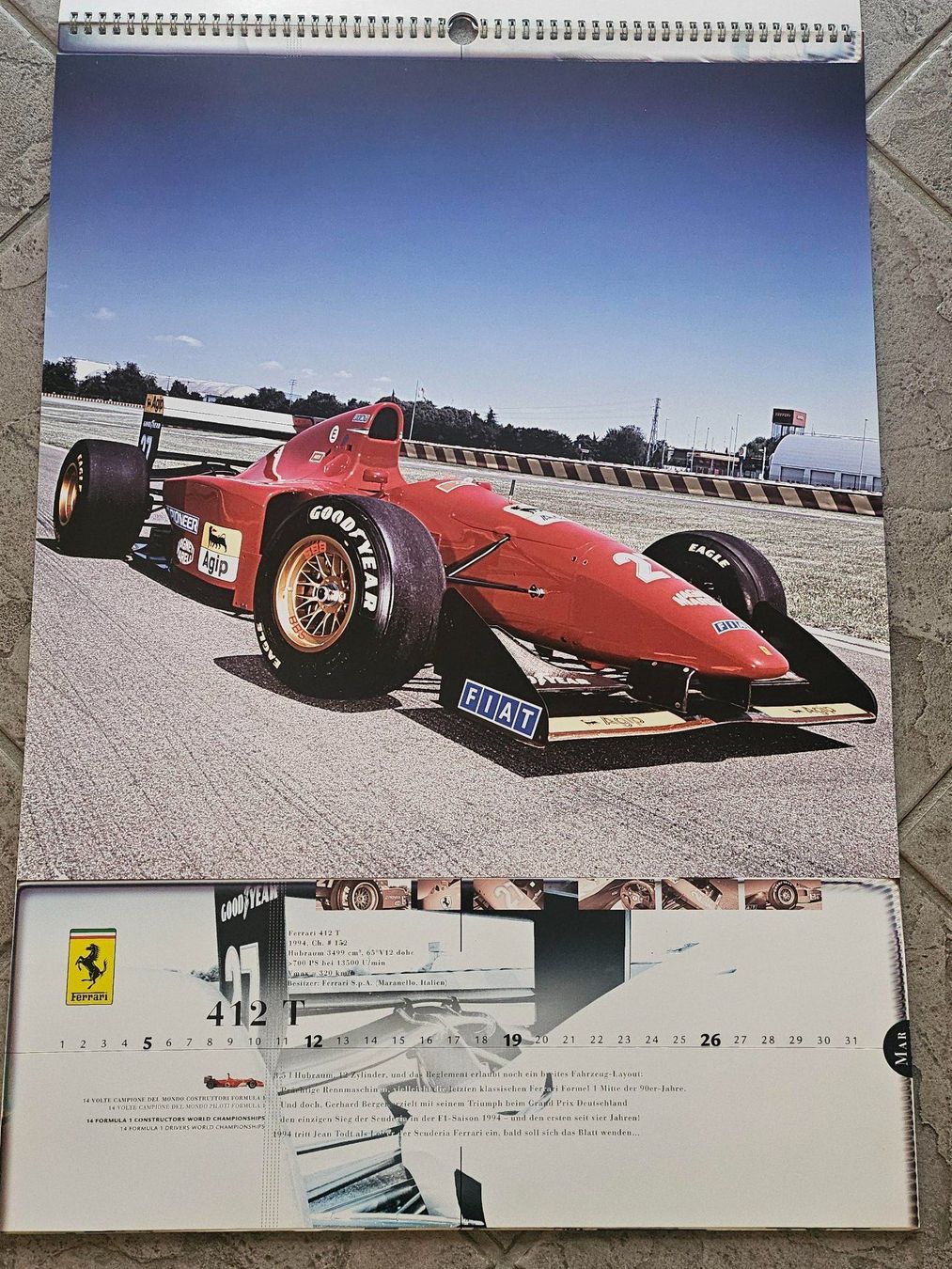 Ferrari Calendari: Raupp Ferrari Kalender 2006 – Usato da Kollbrunn venduto da equipe-bachofner.ch 4