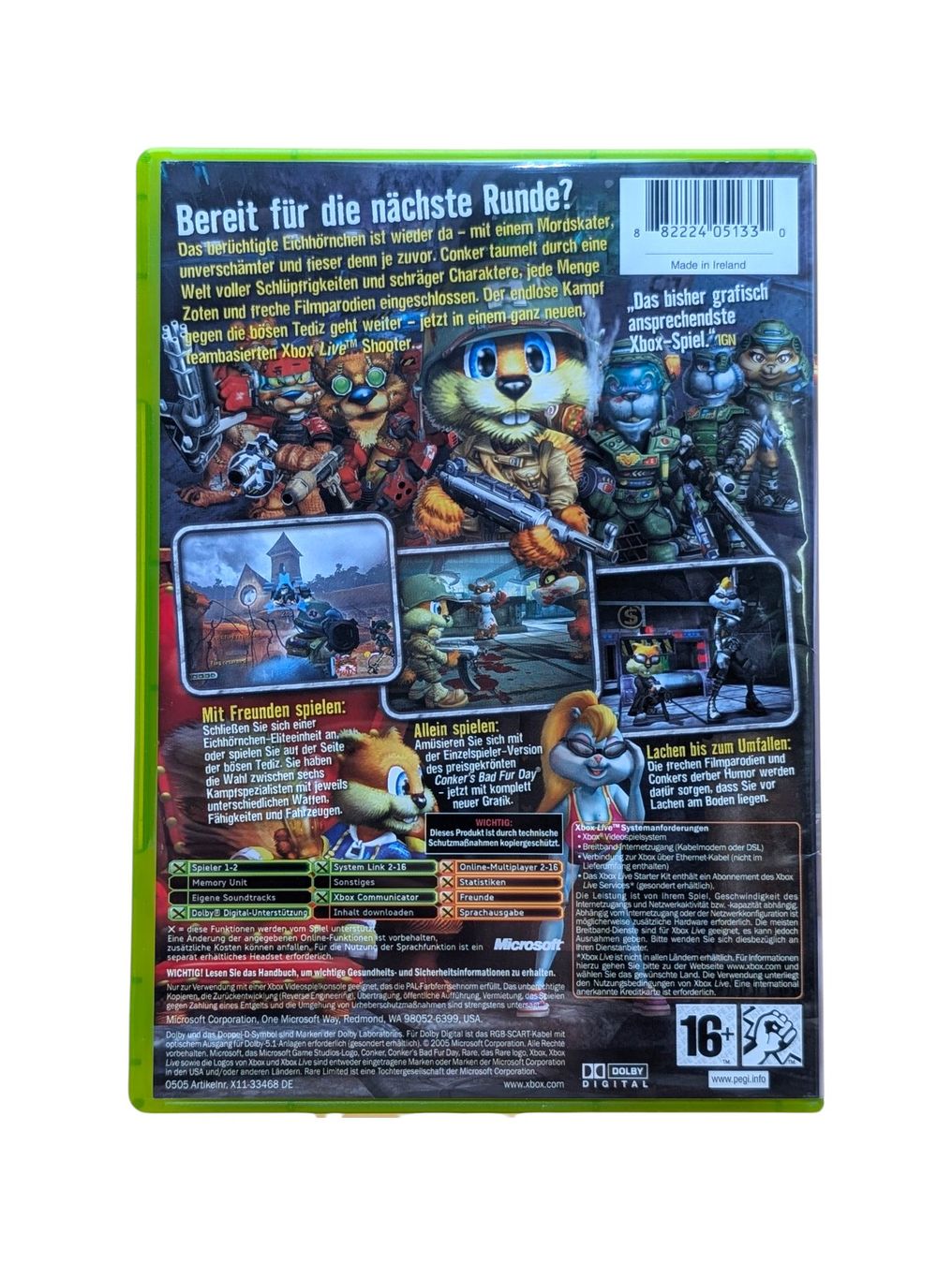 Microsoft Spiele: Conker: Live & Reloaded Xbox Classic – Gebraucht aus Domat/Ems von IsseldorsShop 1